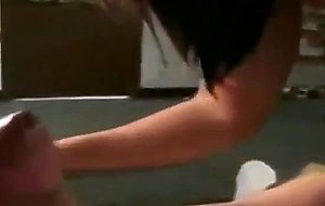 Horny brunette gets fucked very intense at home