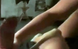 Horny brunette gets fucked very intense at home