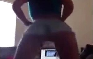 Cute white girl twerk