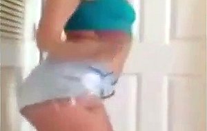 Cute white girl twerk