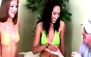 Megan & alexa eat each others pussy and fuck