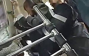 Schoolgirl has to give a bj in a bus