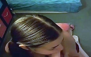 Webcam slut gives a bj to her vibrator part 2