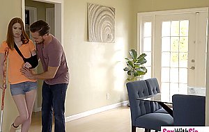 Injured stepsis Pepper Hart gets fucked so hard by a perverted stepbro