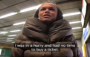 Short girl gets fucked by ticket inspector