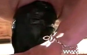 Monster vibrator fucked and fisted amateur wife