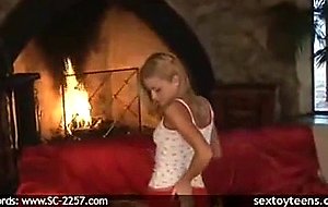 Hot Mackenzie gets nasty by the fire