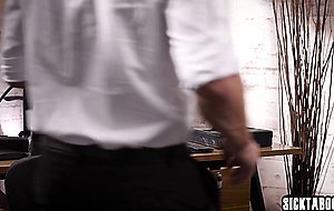 Horny secretary Whitney Wright sucked bosses big dick and got fucked by him