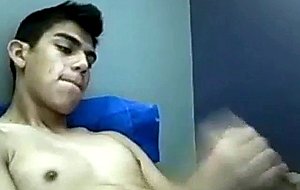 Year old latino masturbating