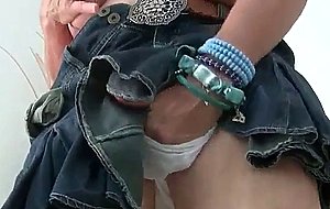 Grandma with big tits masturbates and gets finger fucked 