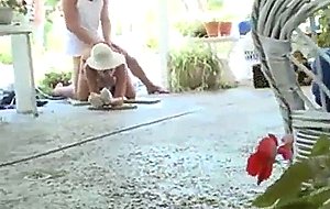 Milf gardened then tied and fucked