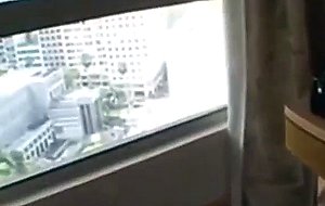 Naughty brunette with small tits wanking