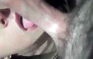 Beauty sucks his cock and gets recorded POV