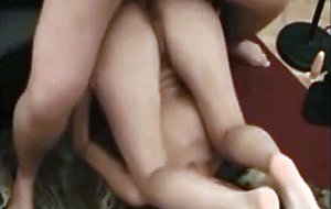 Hot brunette babe gets assfucked