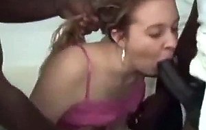 Young slut craves for black cum and creampie