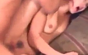 Asian american loves sucking vibrator and anal