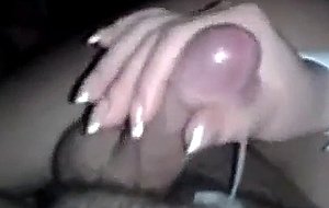 Lucky guy gets great handjob by his gf