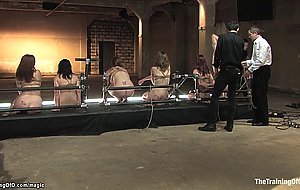 Slaves have audition for service sluts