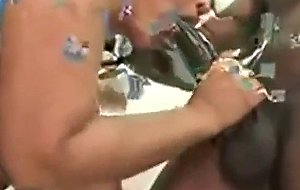 Sexy bbw ebony sucking giant black sausage 