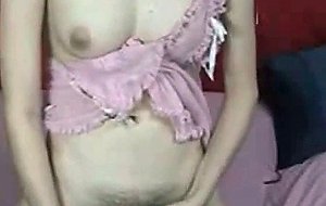 Sexy asian ladyboy shows off