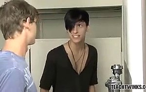 The blowjob is ultra deepthroat and looks amazing, but soon ...