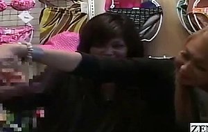 Subtitled cfnm japanese amateur gyaru group handjob