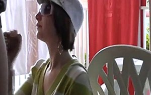 Balcon fuck with ex wife