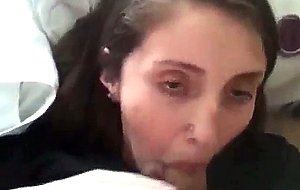 Shooting sperm in this sexy teens mouth