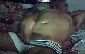 Str8 daddy stroke on bed