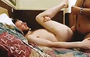 Young chaser nailed by big chubby bear