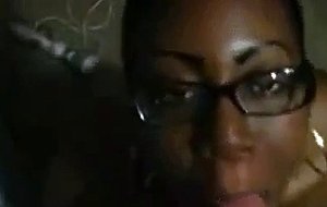 Black girl gets facial from white guy