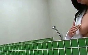 Yummy amateur girlfriend in the shower 1 by realbustygf