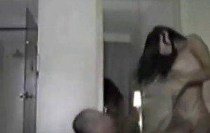 Old man gets girl to scream