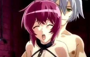 Redhead hentai guy gets honey fucked in his ass
