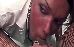 Tgirl nurses enjoying each others cocks