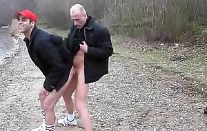 Hot Fuck on a Cold Day Outside