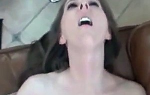 Pretty housewife with huge cock in her pussy