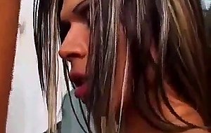 Busty latina ts gets her ass hole dicked