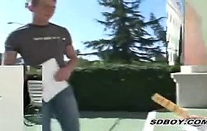 College Boys Caught in a Practice Frat Initiation Fuck