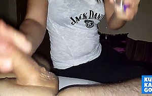 Lucky Big Dick Gets Stroked