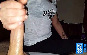 Lucky Big Dick Gets Stroked