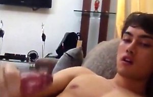 George jerks and cums for you
