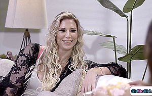 Busty milf licks friends asian stepdaughter on 18th birthday