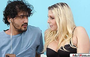 Big tits stepmom gives stepson exercise by fucking his cock