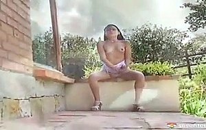 Latina teen finger fucking