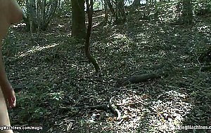Robot fucking hot babes in the woods