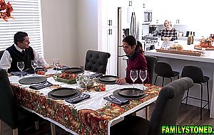 Stepbrother will stop teasing his stepsister if she will take care of his cock