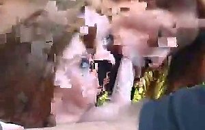 gorgeous twins sharing cock and cum outdoor