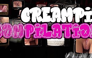 Teen slits get filled with jizz in this creampie compilation