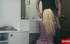 Guest with hige cock fucks hot russian amateur blonde
